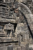 Prambanan - Candi Lara Jonggrang, entrance staircase of Shiva temple 